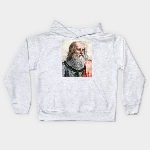 Plato (c.428 BC-c.347 BC) (C011/8419) Kids Hoodie by SciencePhoto